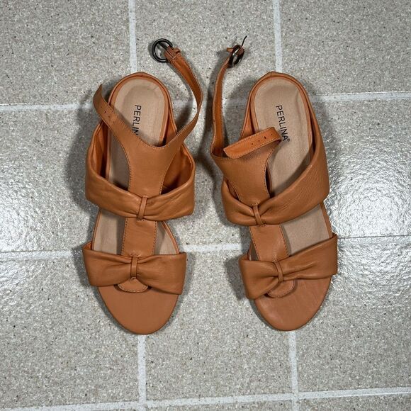 Perlina Orange Women's Sandal‎ Size 7.5 - Picture 1 of 3